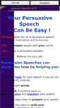 Mobile Screenshot of persuasive-speechesnow.com