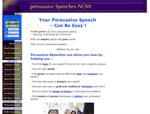 Tablet Screenshot of persuasive-speechesnow.com